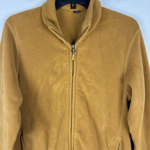 Uniqlo Womens Full Zip Jacket Fleece Mustard Sz Small Cozy Outdoor Wear - Picture 2 of 9